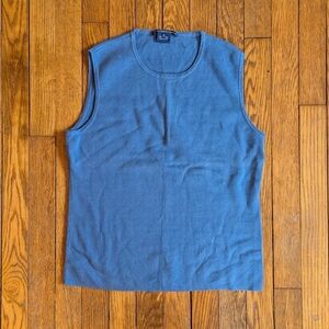 Vintage 00's Ralph Lauren Sport Blue Knit Sleeveless Crewneck Sweater Vest